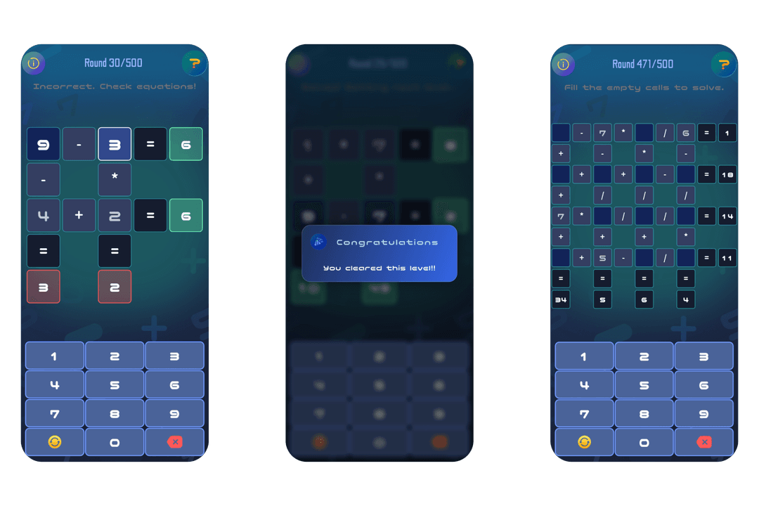 GRIDMATH mockup
